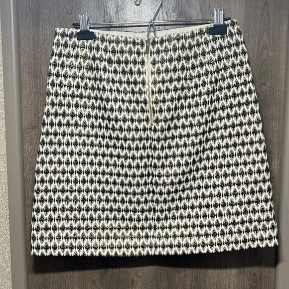 LOFT Metallic Diamond Jacquard‎ Skirt NWT - Picture 5 of 8